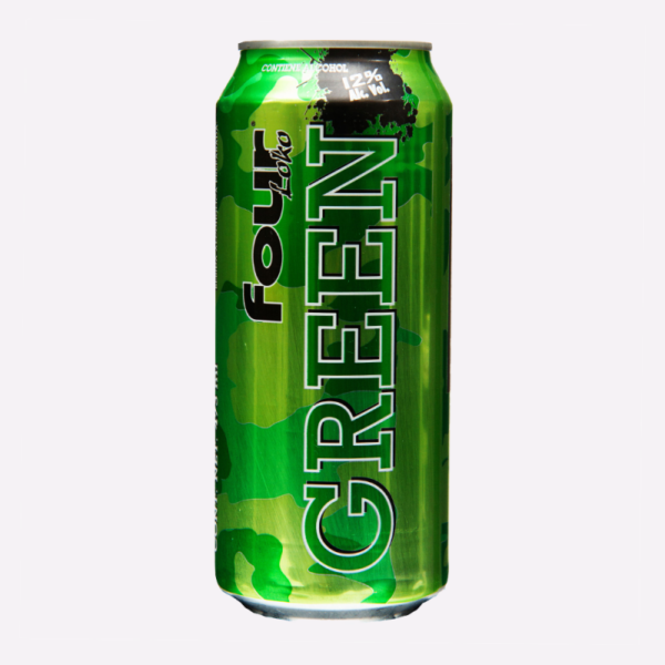 FOUR LOKO SABOR MANZANA ( GREEN ) 473 ML