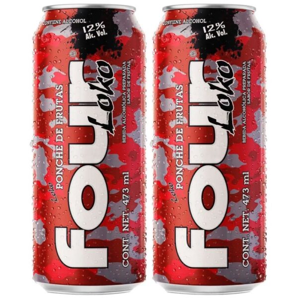 FOUR LOKO SABOR PONCHE DE FRUTAS 473 ML