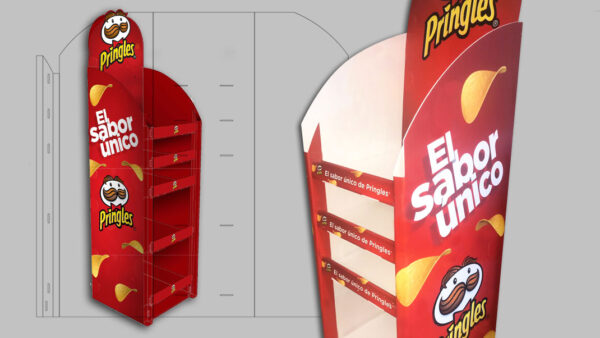 Exhibidor pringles mdf 160x40